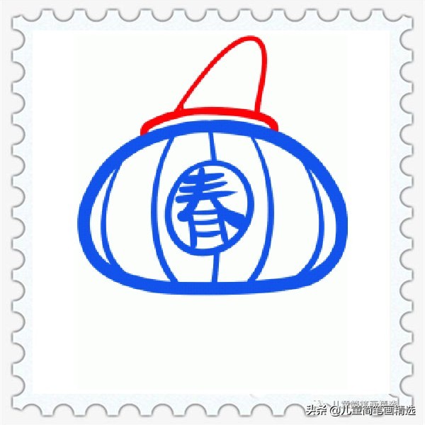 简笔画灯笼的画法,画灯笼简笔画的教程