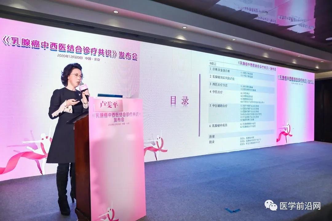 《乳腺癌中西医结合诊疗共识》在京重磅发布