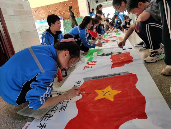 翰墨忆初心丹青献党恩绘画作品,百幅书画绘党情