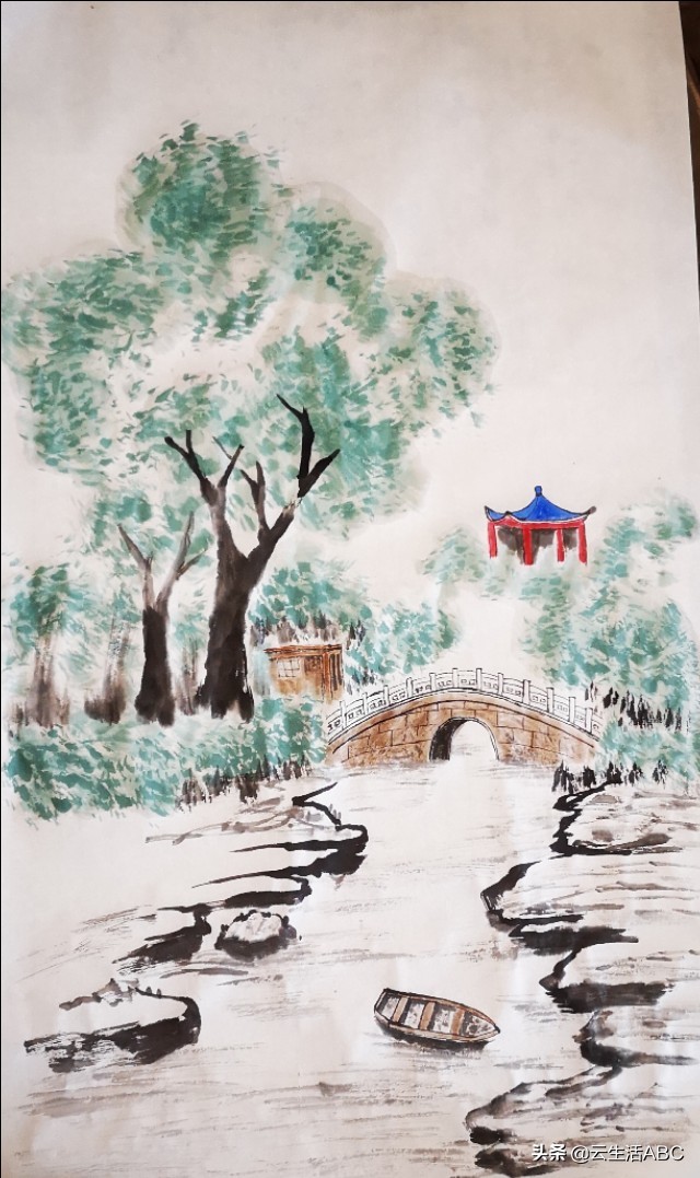 四季画法,夏日画作品