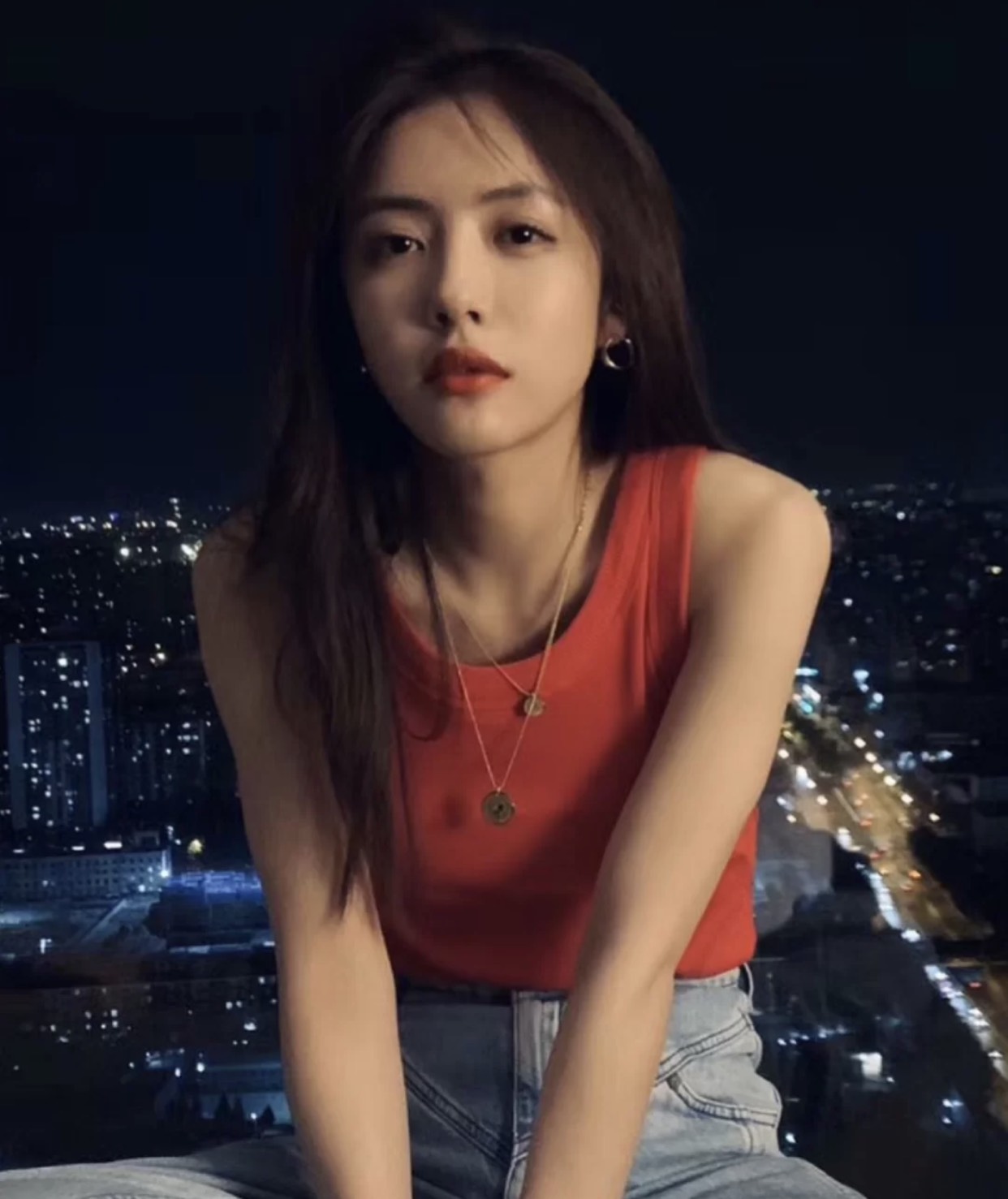 蔡文静八字刘海,蔡文静刘海照