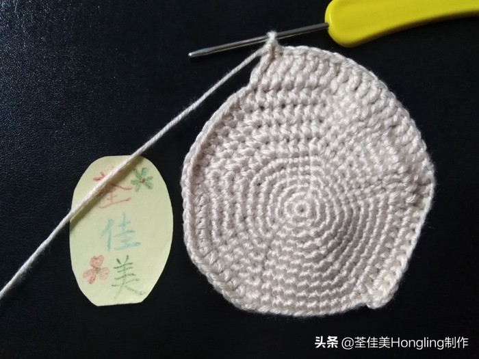 马蹄莲花的钩织教程,马蹄莲宽叶子的钩织教程