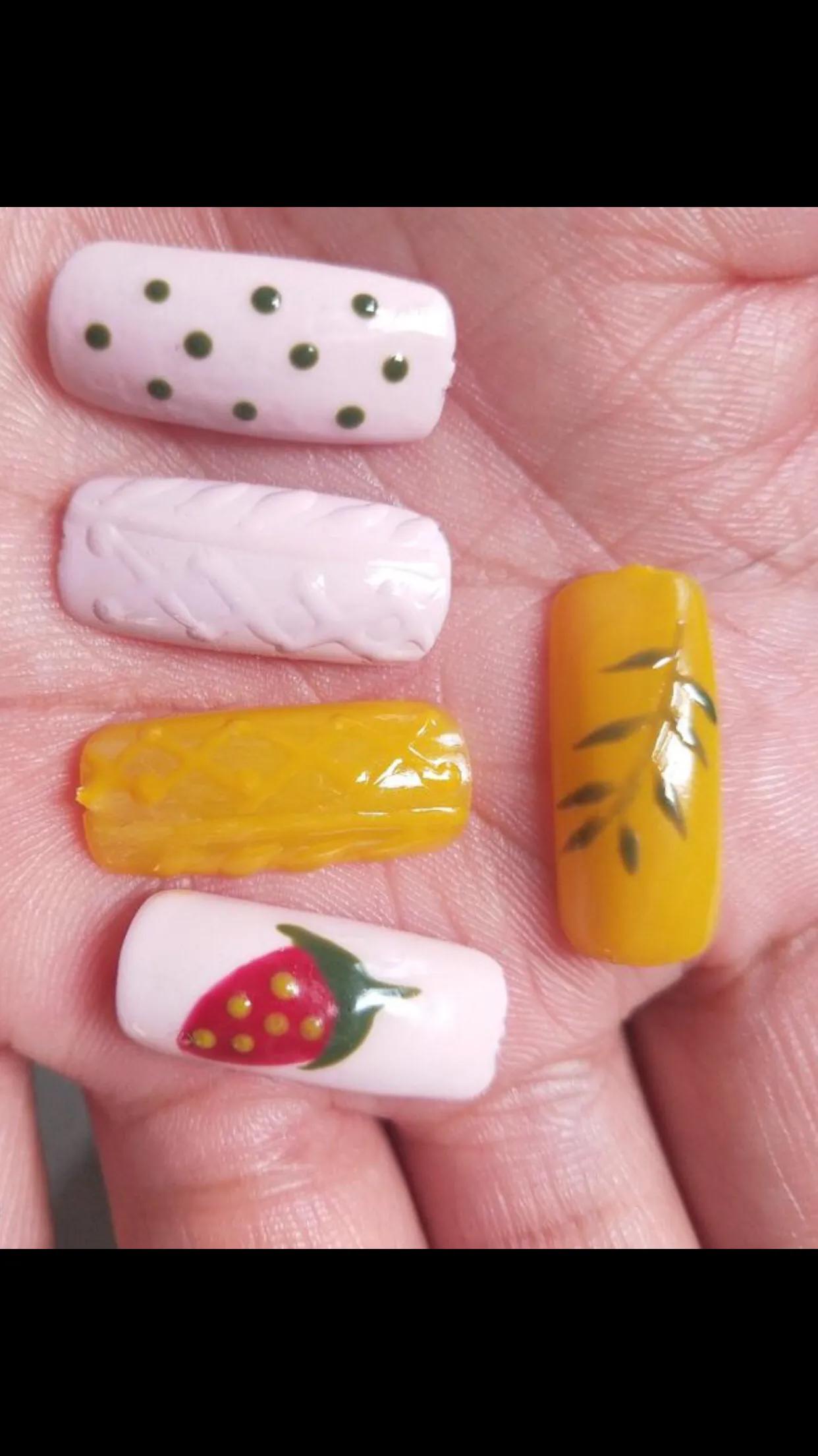 毛衣美甲画法教程,毛衣美甲款式