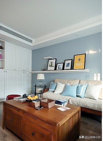 现代简约风浅蓝色搭配,现代简约蓝色装修
