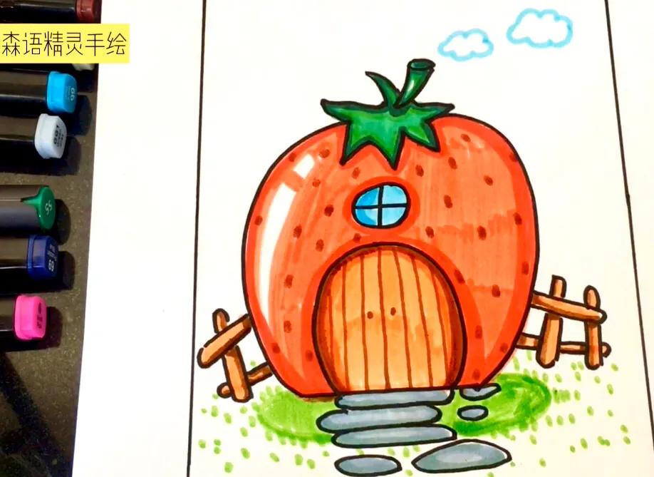 小舞和唐三用马克笔怎么画简笔画,初学画儿童简单的简笔画