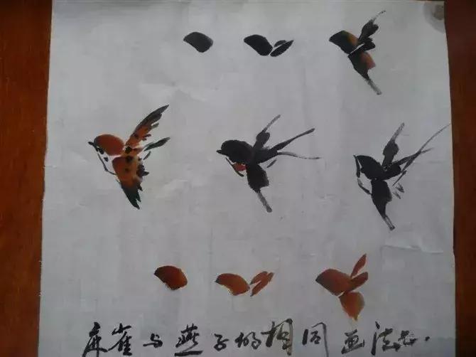 写意花鸟配景石的画法,干货写意花鸟类的画法