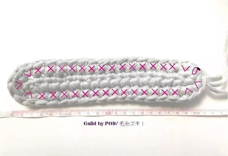 钩拖鞋边上编织教程,布条钩织拖鞋的全过程