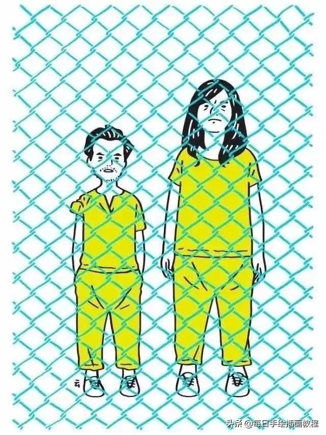 日本大师画插画,日本风格诡异插画