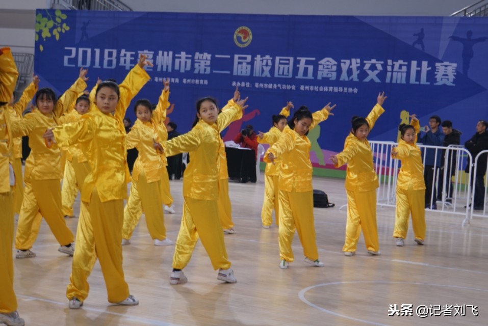 亳州二中五禽戏比赛2018级,亳州五禽戏交流赛