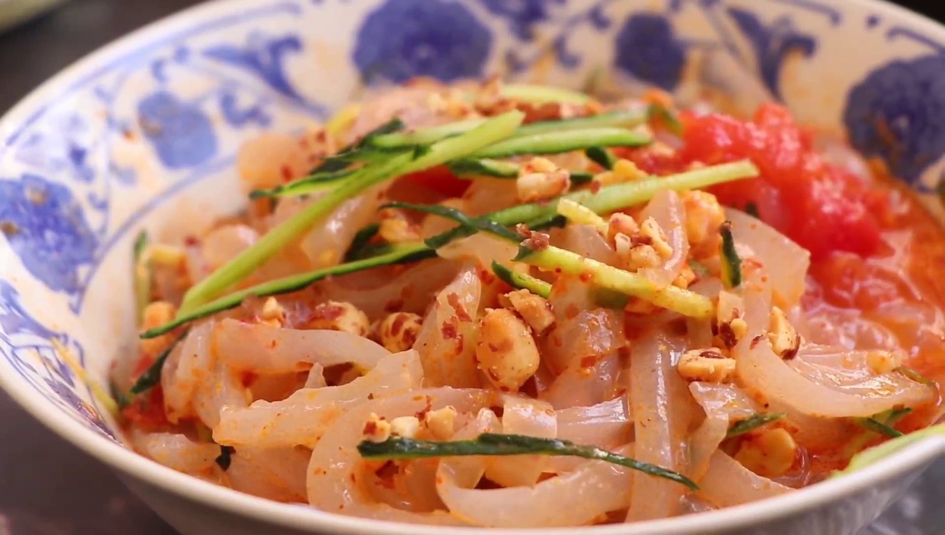 凉粉劲道q弹酸辣爽口超级开胃呀,麻辣凉粉的做法劲道爽口特别下饭