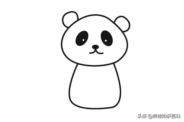 熊猫怎么画最简单儿童,熊猫怎么画儿童3-6岁