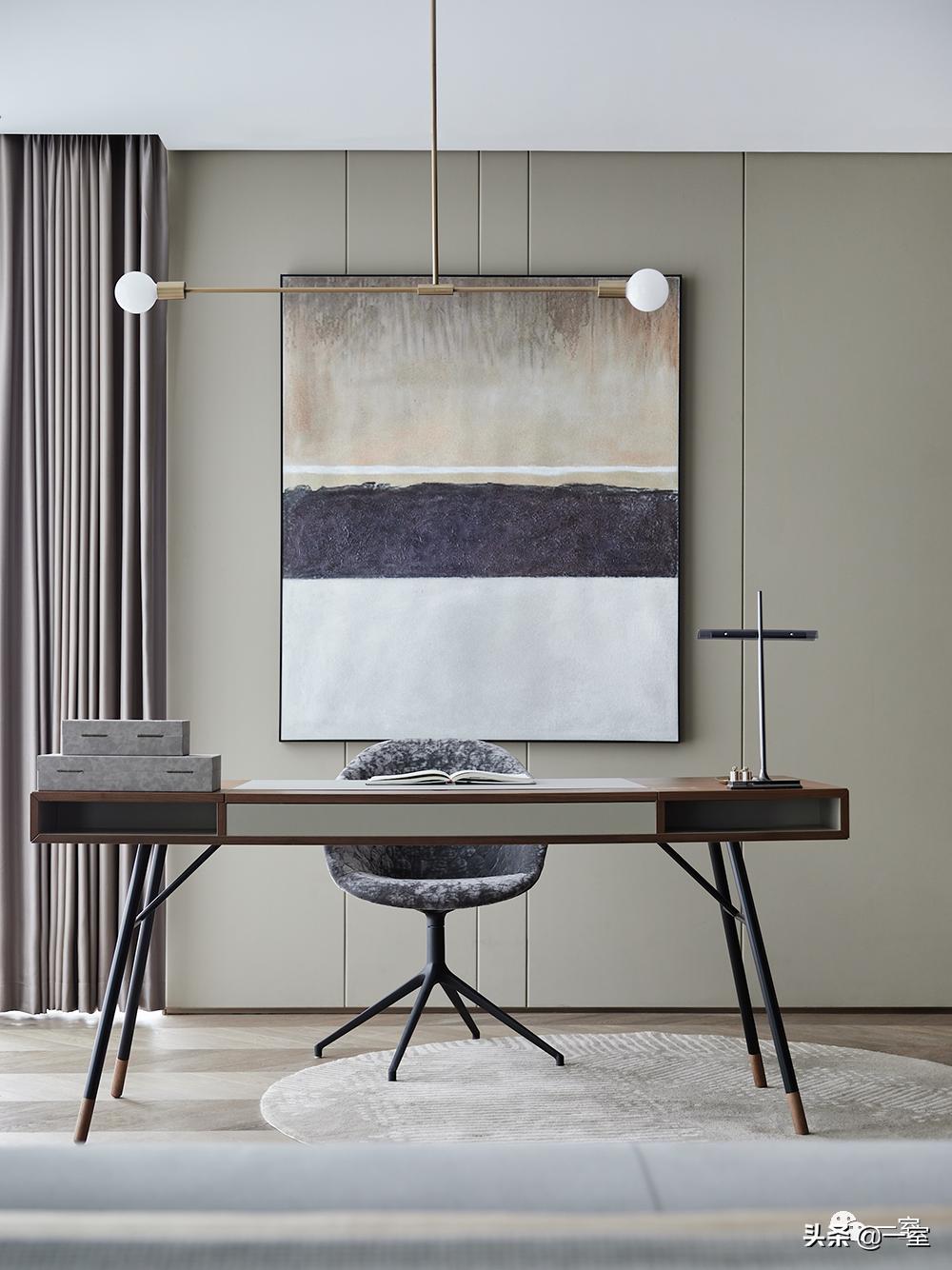 餐厅书房一体设计,书房客房一体设计