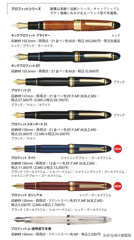 日本钢笔三大品牌,2021年钢笔前十品牌