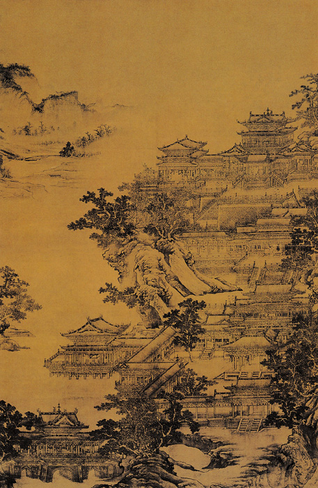 用铅笔画五元山水画,五元山水画