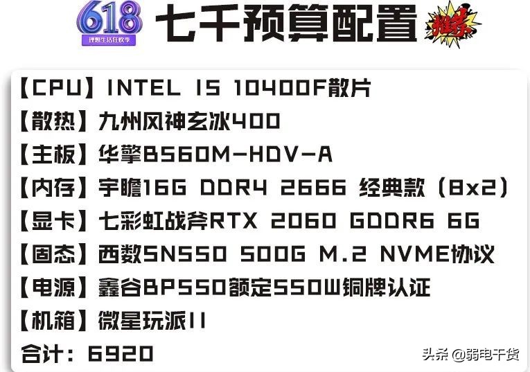 组装游戏电脑配置清单2021年最强,2023年11月份电脑组装配置推荐