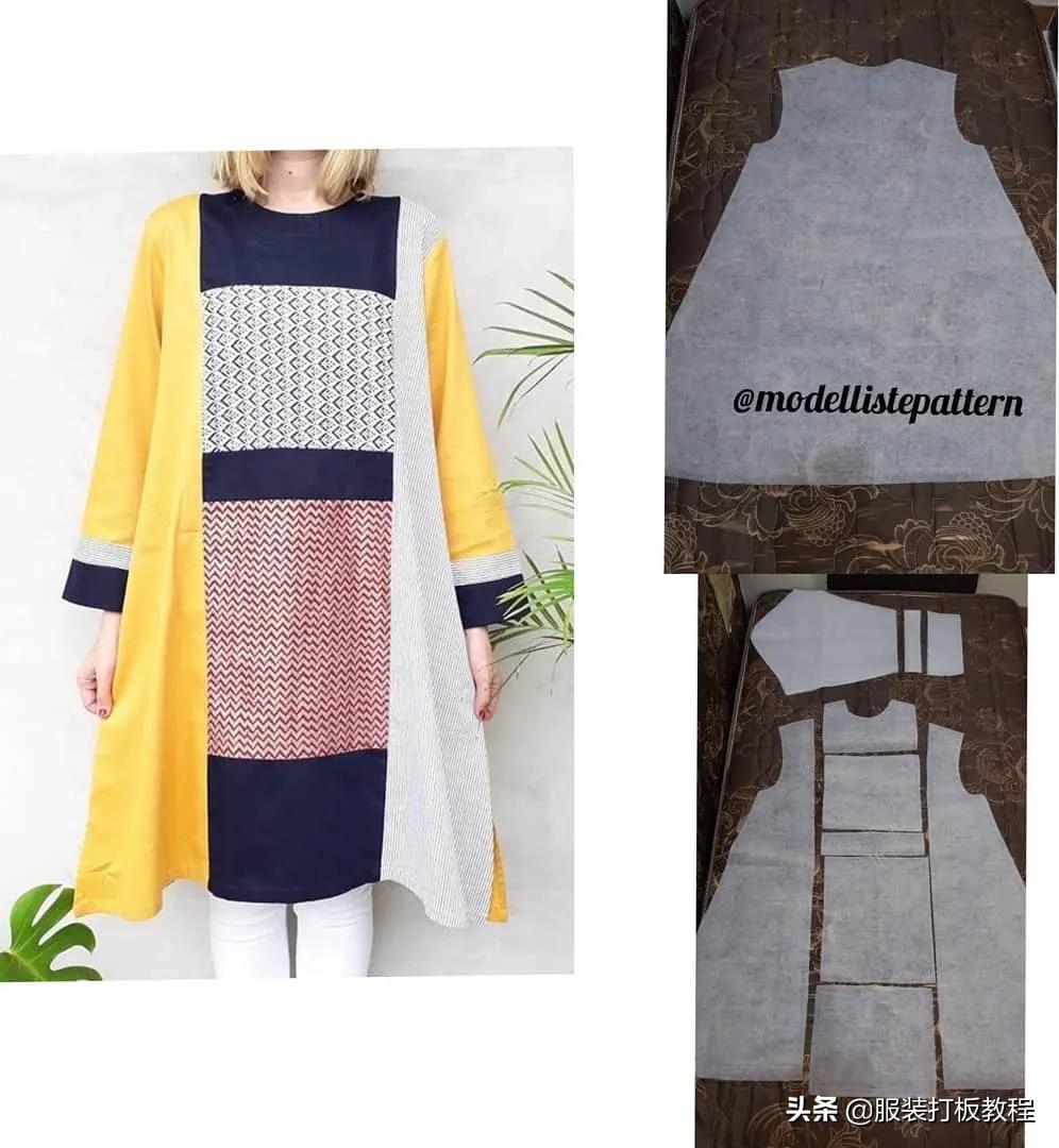 女童吊带连衣裙裁剪纸样,连衣裙裁剪纸样大全真丝