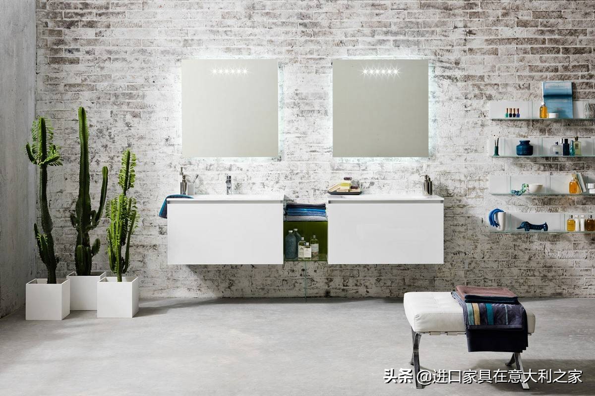 轻奢风浴室柜陶瓷高级感,原木风陶瓷一体浴室柜