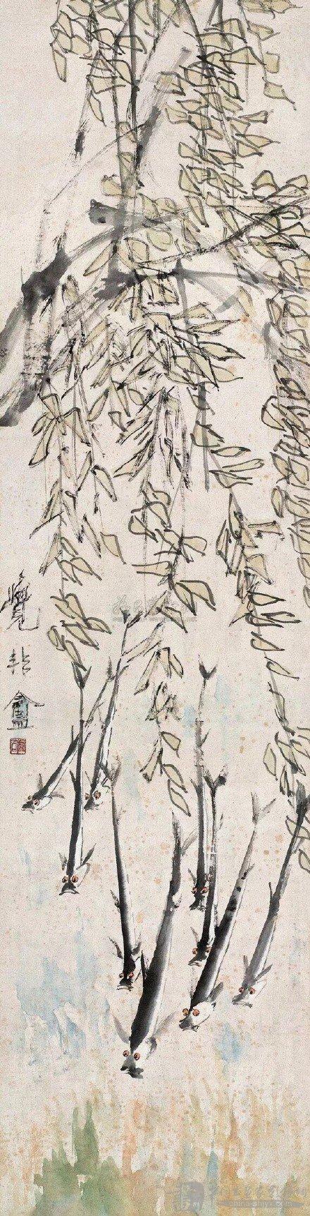九如图真迹欣赏,国画九鱼图最好的画家