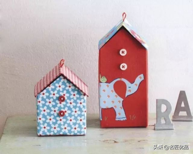 亲子手工牛奶盒,牛奶盒子可操作的手工