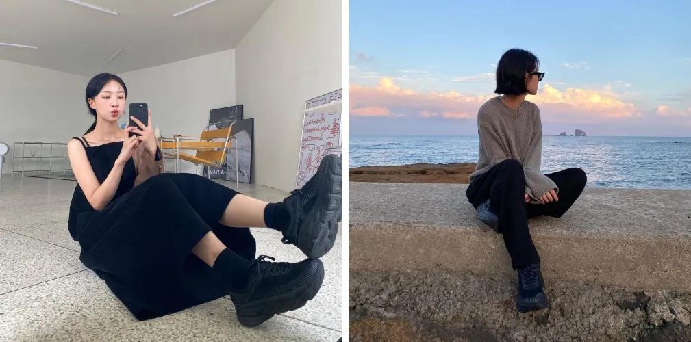 为什么韩国人总能把丑鞋穿成爆款，拍照技巧发色妆容，配饰少不了