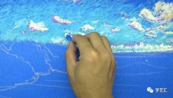 重彩油画棒教程简单,油画棒超美超简单