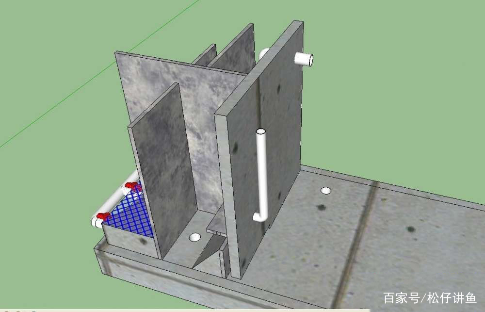 一组小号鱼池的设计图，简单实用，可以参考！