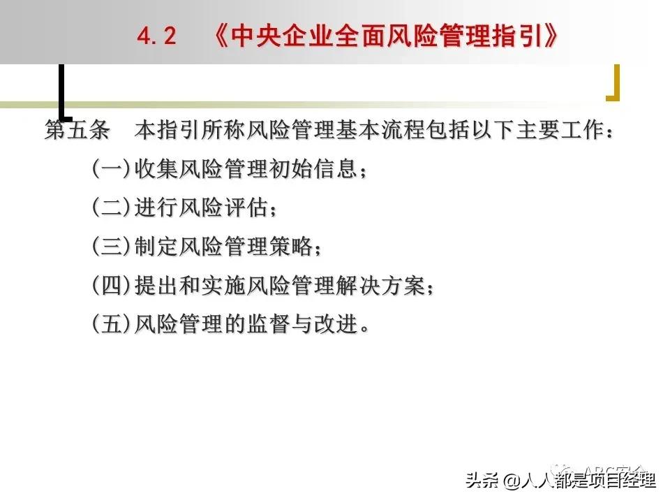 图解企业管理制度全部体系,风险管理的工作流程是