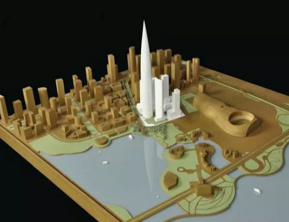 深圳华润春笋大厦最早效果图,深圳华润大厦原设计图