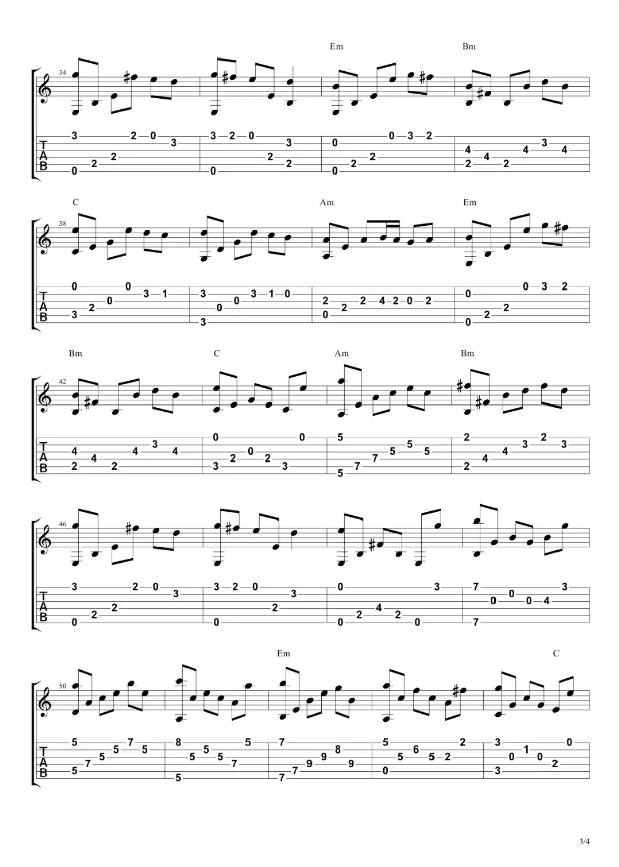 顶级吉他大师罗密欧与朱丽叶,古典吉他第四十课