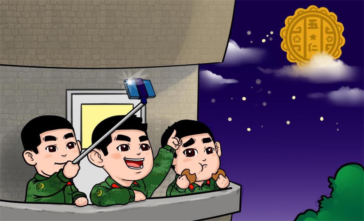 中秋佳节致军校大新生：想家是好事落泪有情怀爸爸妈妈与你同在