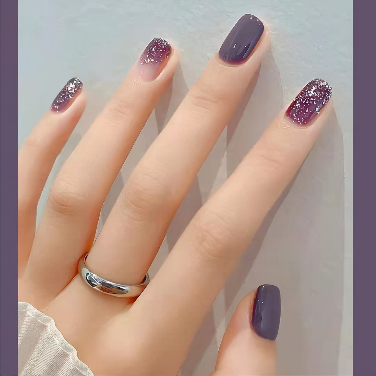 美甲入门基础知识视频,美甲初学者黑色美甲