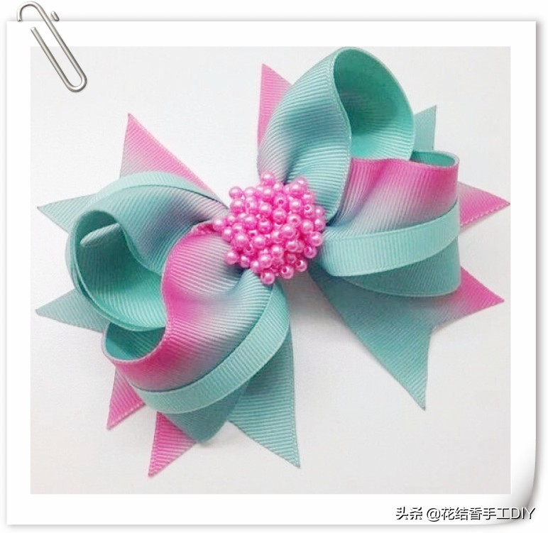 蝴蝶结发饰手工制作简单,蝴蝶结发饰diy教程网红大蝴蝶结
