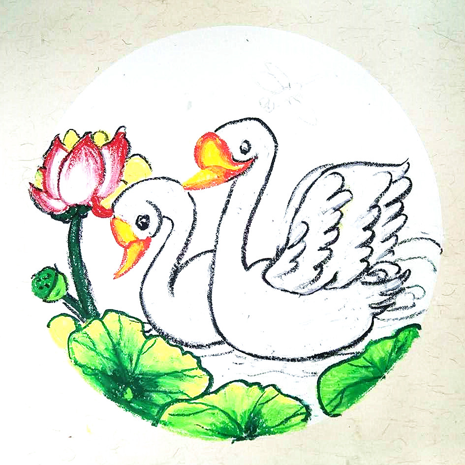 大白鹅创意美术3岁以下,创意儿童绘画大白鹅的课如何讲