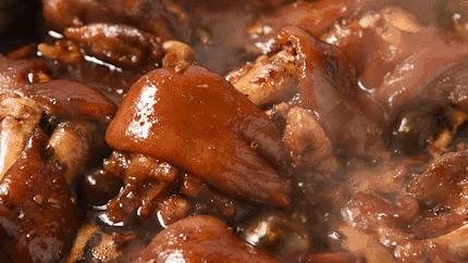 炖猪蹄怎么不粘锅底,炖猪蹄不要太软