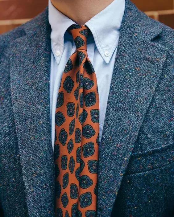 男士英伦雅痞风领带搭配,领带的时尚穿搭男