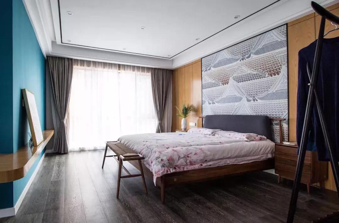 浅色中式电视柜一体背景墙,简单便宜的中式风格的电视墙