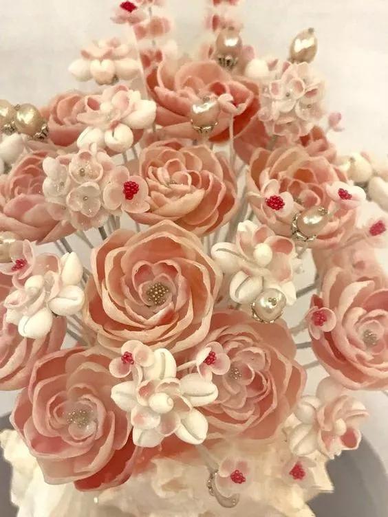 海边捡的贝壳可以做什么手工,贝壳创意手工种花