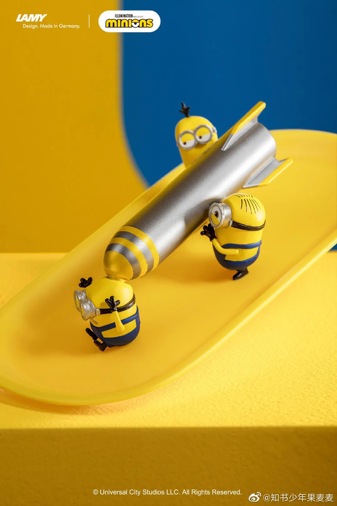 环球影城小黄人限定钢笔,环球影城联名款小黄人钢笔