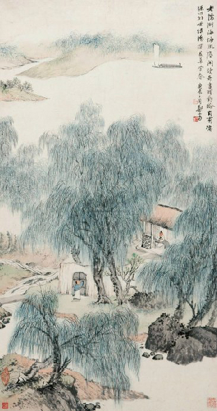 郑午昌书法真迹欣赏,郑午昌花鸟图100幅