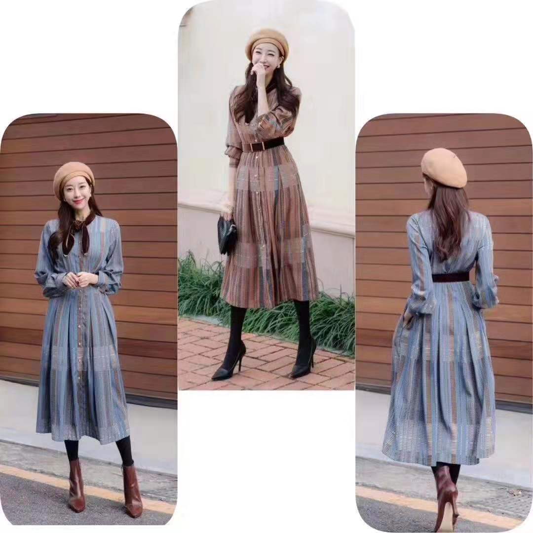 大衣连衣裙秋冬,温柔风连衣裙怎么穿搭