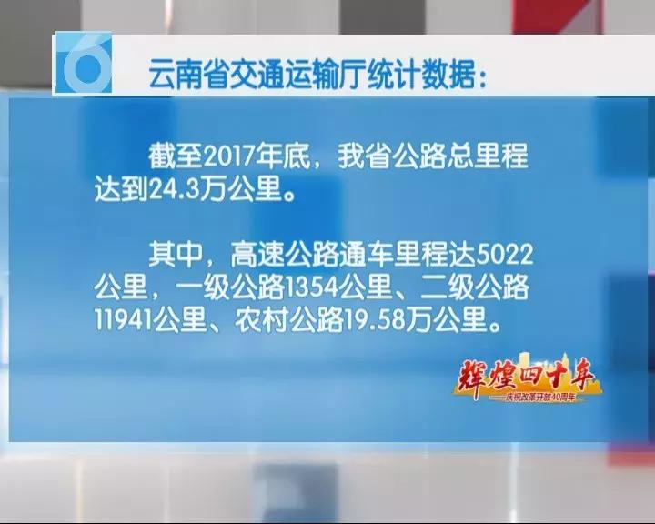 “辉煌四十年”——40年从无到有，云岭高原天堑变通途