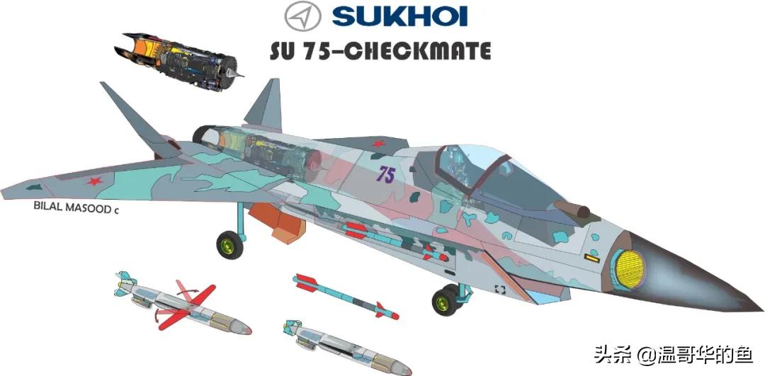 俄罗斯苏75隐身战斗机,俄罗斯最新战斗机苏75图