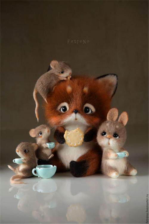 羊毛毡戳戳乐可爱萌物,羊毛毡可爱宠物教程