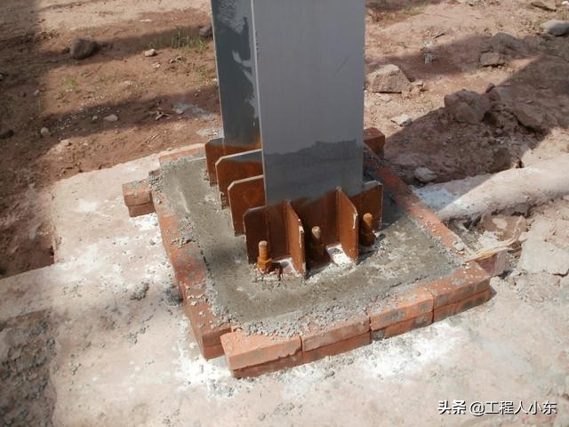 讲解钢结构厂房图,钢结构厂房基础施工动画演示