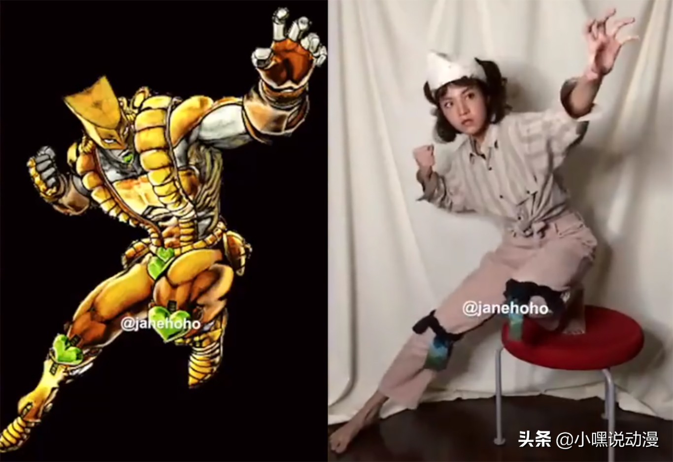 JO厨小姐姐还原JOJO立，历代JOJO全部拿下，连伊奇也不放过