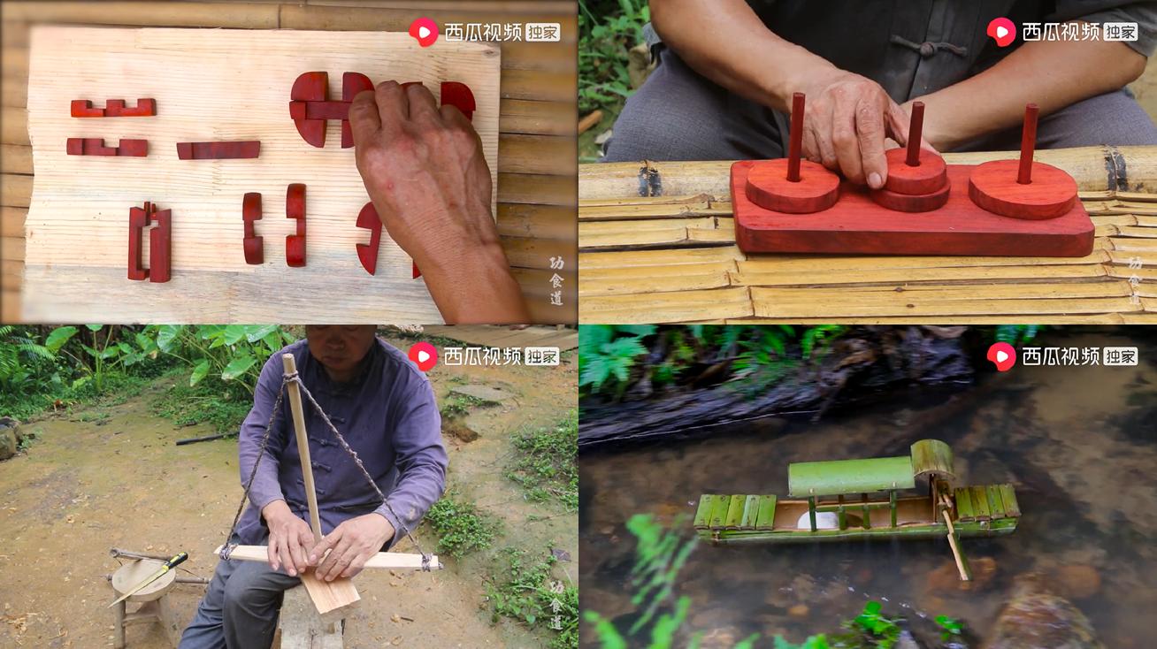 山村老人制作鲁班凳惊艳国外,农村老大爷打造传说中的鲁班凳