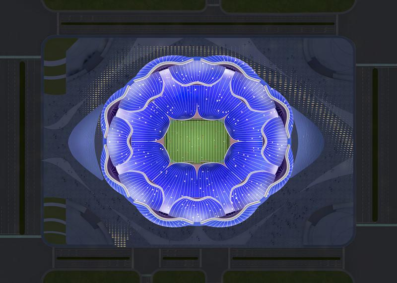 120亿的恒大足球场,恒大足球场看台设计