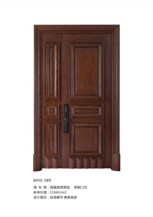 猪年精品：核桃智能锁匹配CEI铸铝钢木装甲门很受高端消费者喜欢