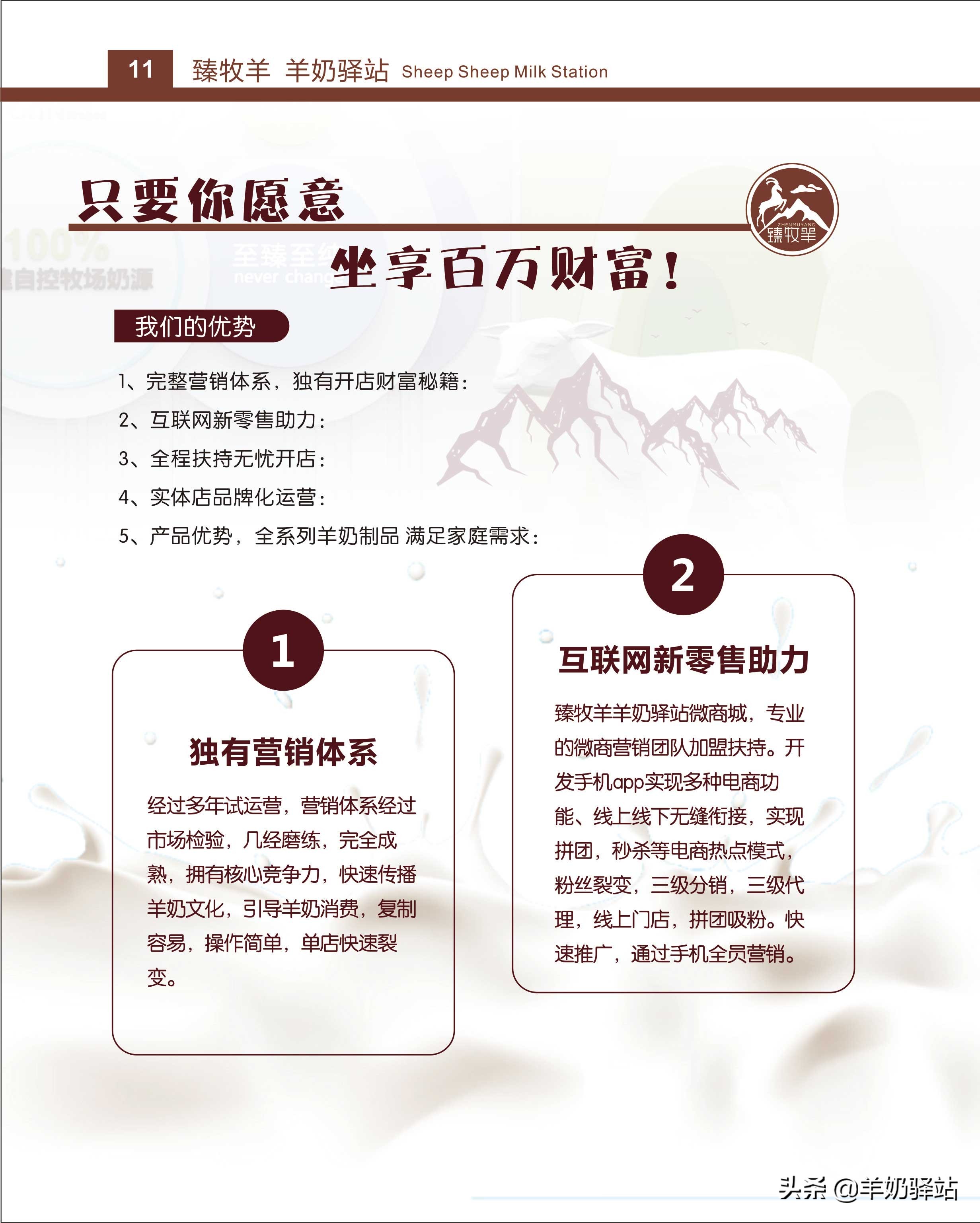 羊奶驿站加盟宣传片,羊奶驿站加盟经营模式