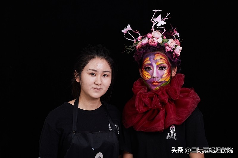 化妆学校创意妆考试,化妆课期末创意妆容整体造型
